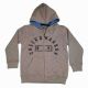 Boys Brown Zipper Hoodie