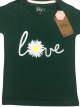 Girls Daisy Green T-shirt