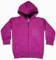 Girls Purple Zipper Hoodie