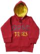 Girls Red Zipper Hoodie