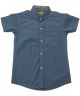 Boys Blue Half Sleeves Dress Shirt