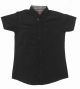 Boys Black Half Sleeves Dress Shirt